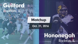 Matchup: Guilford vs. Hononegah  2016