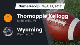 Recap: Thornapple Kellogg  vs. Wyoming  2017