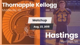 Matchup: Thornapple Kellogg vs. Hastings  2018