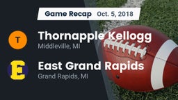 Recap: Thornapple Kellogg  vs. East Grand Rapids  2018