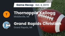 Recap: Thornapple Kellogg  vs. Grand Rapids Christian  2019