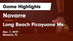 Navarre  vs Long Beach  Picayuane Ms Game Highlights - Dec. 7, 2019