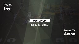 Matchup: Ira vs. Anton  2016