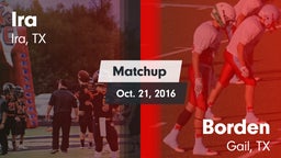 Matchup: Ira vs. Borden  2016