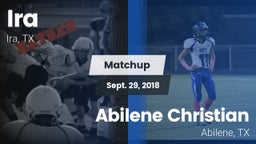 Matchup: Ira vs. Abilene Christian  2018