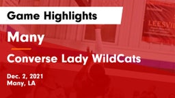 Many  vs Converse Lady WildCats Game Highlights - Dec. 2, 2021