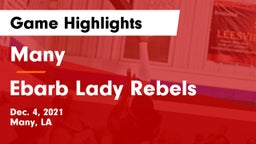 Many  vs Ebarb Lady Rebels Game Highlights - Dec. 4, 2021