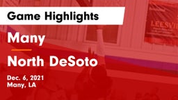 Many  vs North DeSoto  Game Highlights - Dec. 6, 2021
