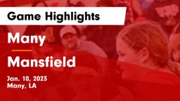 Many  vs Mansfield  Game Highlights - Jan. 10, 2023