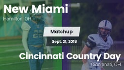 Matchup: New Miami vs. Cincinnati Country Day  2018