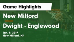 New Milford  vs Dwight - Englewood Game Highlights - Jan. 9, 2019