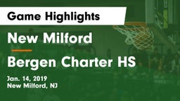 New Milford  vs Bergen Charter HS Game Highlights - Jan. 14, 2019