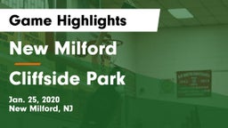 New Milford  vs Cliffside Park  Game Highlights - Jan. 25, 2020