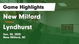 New Milford  vs Lyndhurst  Game Highlights - Jan. 30, 2020