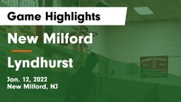 New Milford  vs Lyndhurst  Game Highlights - Jan. 12, 2022