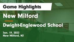 New Milford  vs Dwight-Englewood School Game Highlights - Jan. 19, 2022