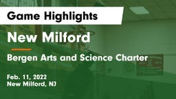 New Milford  vs Bergen Arts and Science Charter Game Highlights - Feb. 11, 2022