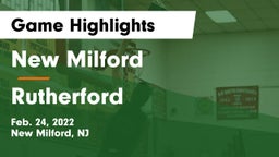 New Milford  vs Rutherford  Game Highlights - Feb. 24, 2022