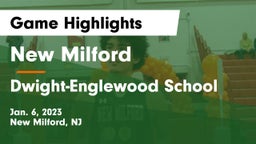 New Milford  vs Dwight-Englewood School Game Highlights - Jan. 6, 2023