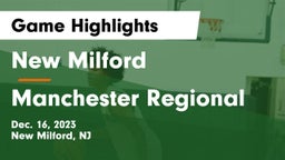 New Milford  vs Manchester Regional  Game Highlights - Dec. 16, 2023