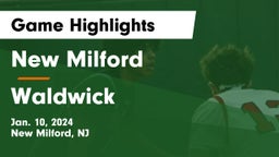 New Milford  vs Waldwick  Game Highlights - Jan. 10, 2024