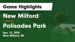 New Milford  vs Palisades Park  Game Highlights - Jan. 12, 2024