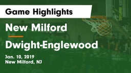 New Milford  vs Dwight-Englewood Game Highlights - Jan. 10, 2019