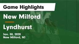 New Milford  vs Lyndhurst  Game Highlights - Jan. 30, 2020
