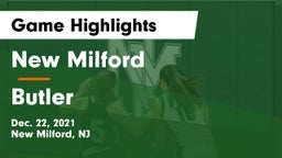 New Milford  vs Butler  Game Highlights - Dec. 22, 2021
