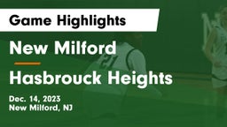 New Milford  vs Hasbrouck Heights  Game Highlights - Dec. 14, 2023