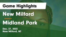 New Milford  vs Midland Park  Game Highlights - Dec. 27, 2023