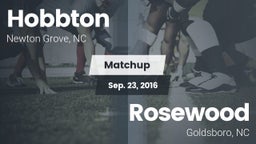 Matchup: Hobbton vs. Rosewood  2016