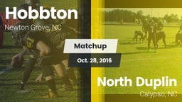 Matchup: Hobbton vs. North Duplin  2016