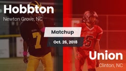 Matchup: Hobbton vs. Union  2018