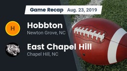 Recap: Hobbton  vs. East Chapel Hill  2019