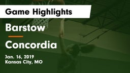 Barstow  vs Concordia  Game Highlights - Jan. 16, 2019