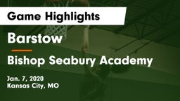 Barstow  vs Bishop Seabury Academy  Game Highlights - Jan. 7, 2020