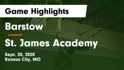 Barstow  vs St. James Academy  Game Highlights - Sept. 20, 2020