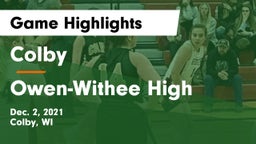 Colby  vs Owen-Withee High Game Highlights - Dec. 2, 2021