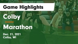 Colby  vs Marathon  Game Highlights - Dec. 21, 2021
