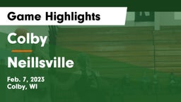 Colby  vs Neillsville  Game Highlights - Feb. 7, 2023