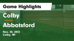 Colby  vs Abbotsford Game Highlights - Nov. 20, 2023