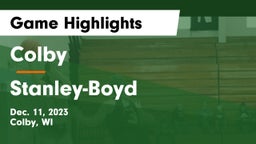Colby  vs Stanley-Boyd  Game Highlights - Dec. 11, 2023