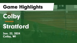 Colby  vs Stratford  Game Highlights - Jan. 22, 2024