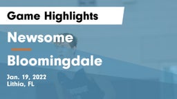 Newsome  vs Bloomingdale  Game Highlights - Jan. 19, 2022