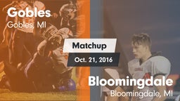 Matchup: Gobles vs. Bloomingdale  2016