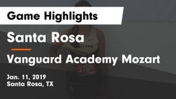 Santa Rosa  vs Vanguard Academy Mozart Game Highlights - Jan. 11, 2019