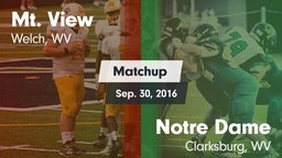 Matchup: Mt. View vs. Notre Dame  2016