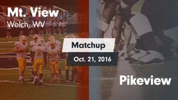 Matchup: Mt. View vs. Pikeview  2016