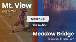 Matchup: Mt. View vs. Meadow Bridge  2017